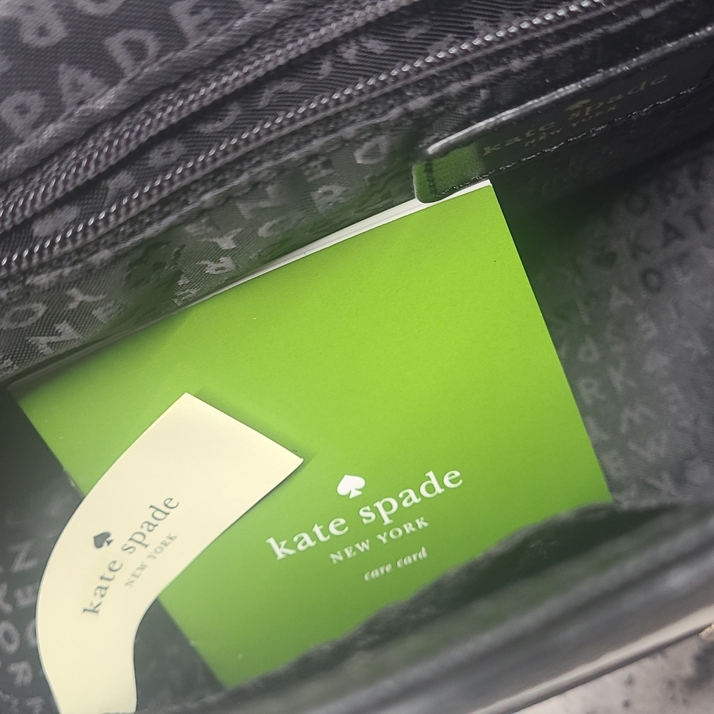 Kate Spade Black and White Striped Crossbody Bag - Picture 8 of 12